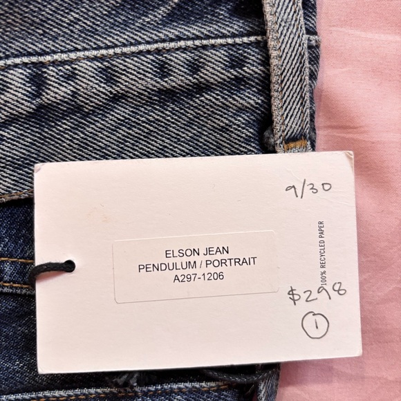 AGOLDE Elson High Rise Wide Leg Jeans size 27 brand new $298 - Picture 5 of 7